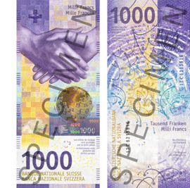Le nouveau billet de 1000 francs