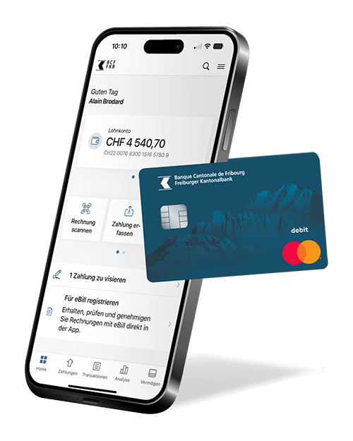 FKB Banking App auf dem Smartphone