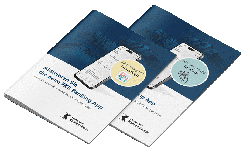 mit CrontoSign Swiss oder QR-Code aktivieren