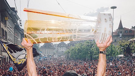 photo de la coupe de hockey suisse gagnée par Gottéron