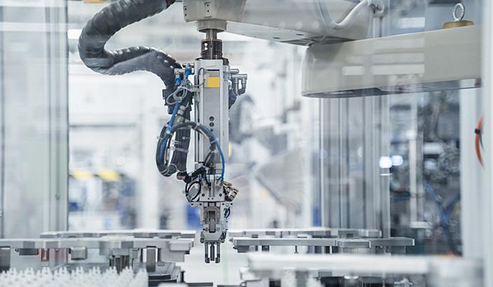 Chaîne de production robotisée