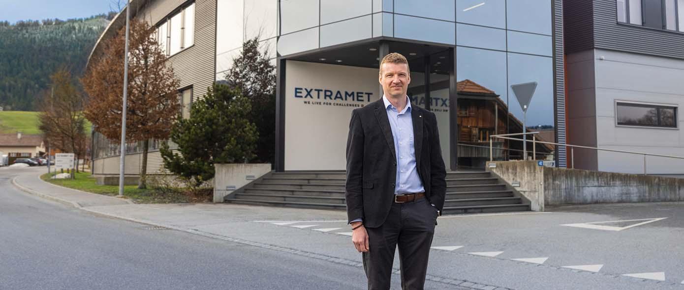 Portait de Michel Stempfel CEO d'Extramet