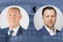 Portait des Messieurs Renevey et Hallenbarter, nouveaux membres de la direction générale de la BCF