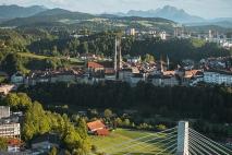 Ville de Fribourg avec la Poya